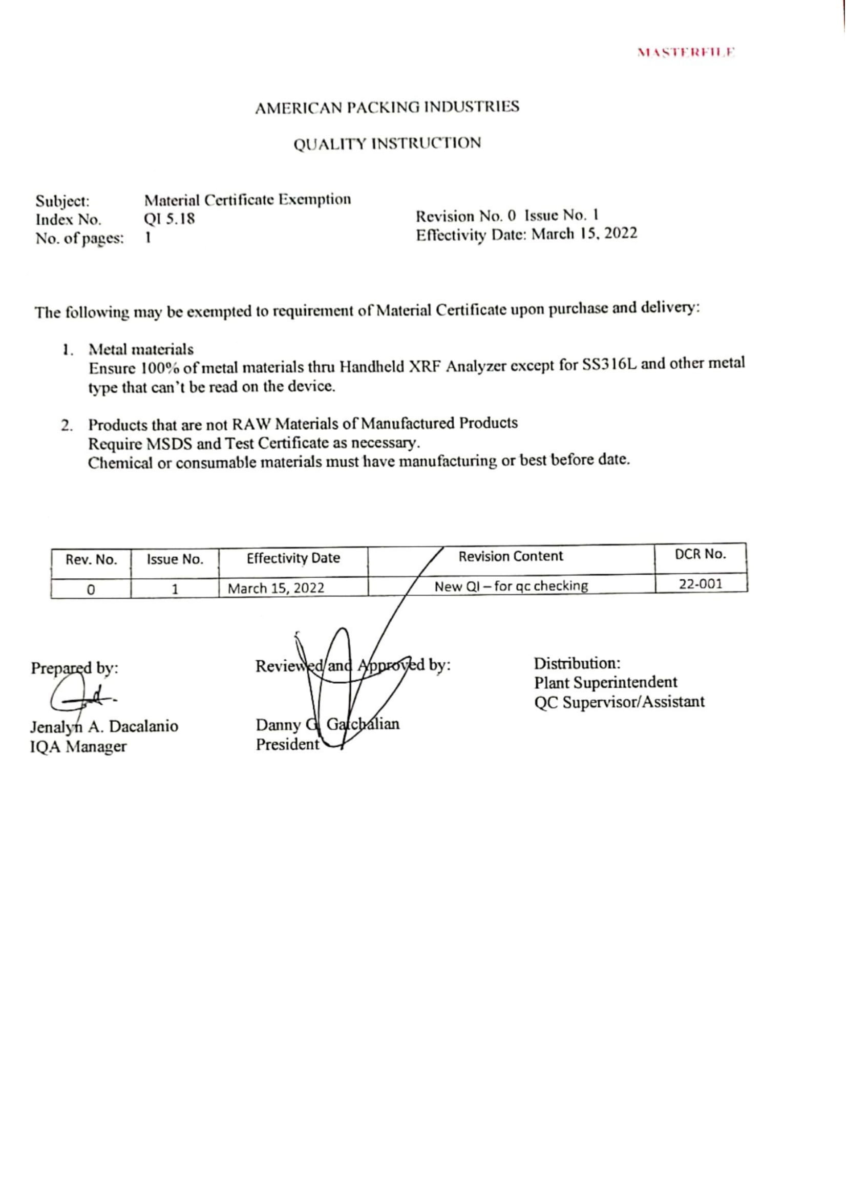 American Packing Industries